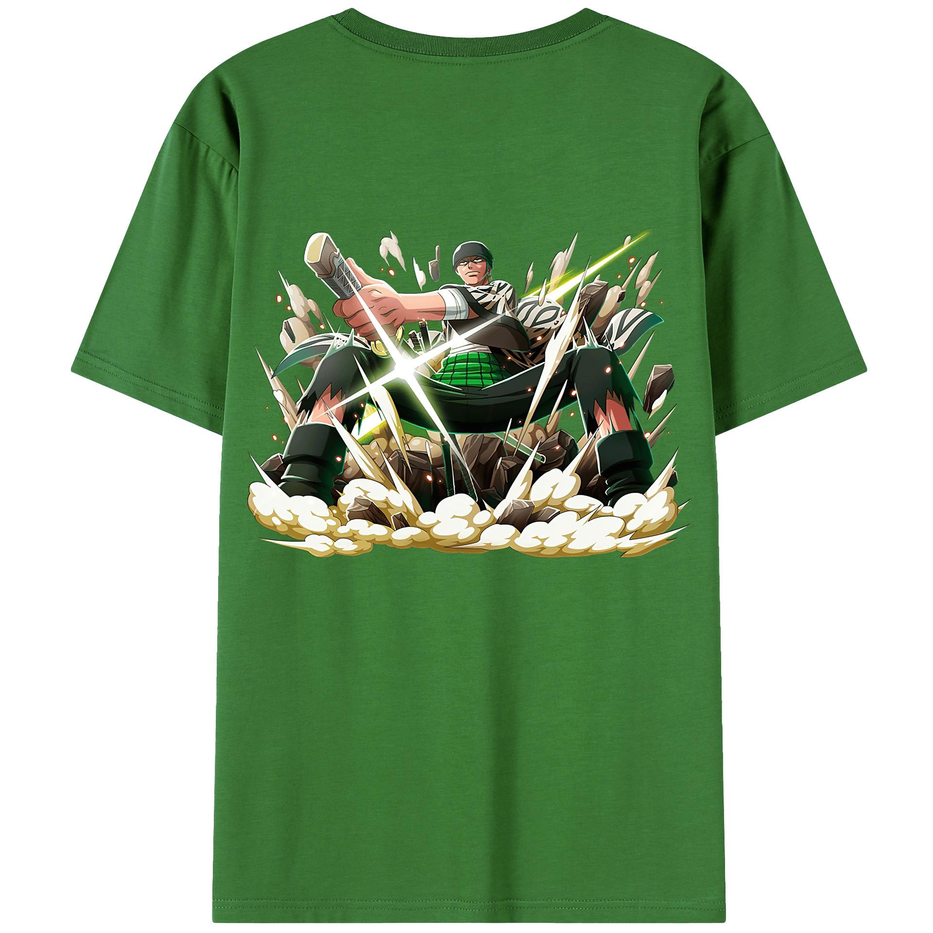 ワンピース ロロノア・ゾロ ONE PIECE Roronoa Zoro レディース半袖Tシャツ(バックプリント)